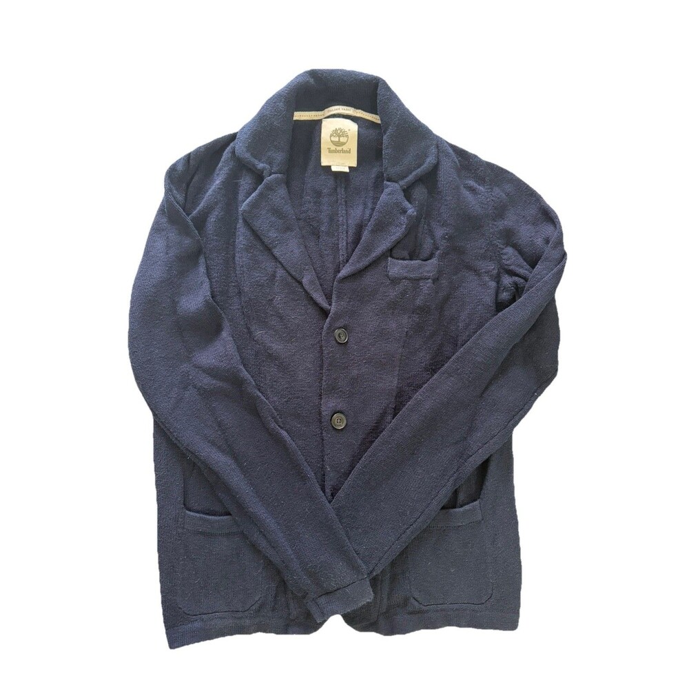 Timberland Italian Yarn Sweater Blazer Blue Size M *SOLD OUT *RARE *DISCONTINUED